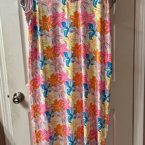 Lulu-B Pink and Orange Maxi Dress